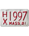 Moto americká ŠPZ Massachusetts 1981 HK 1997