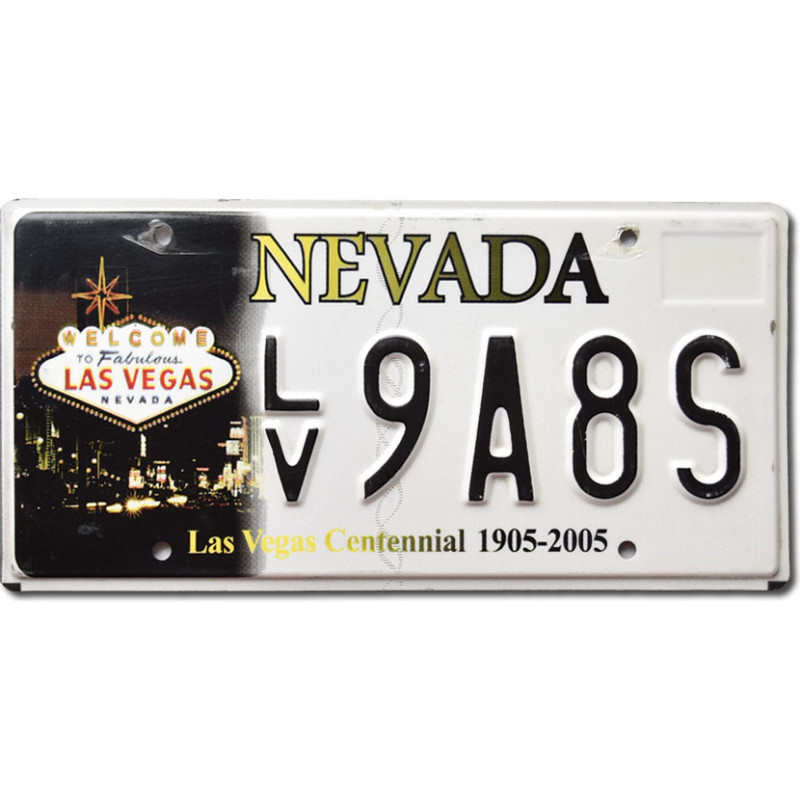 Americká ŠPZ Nevada Las Vegas Centennial LV9A8S