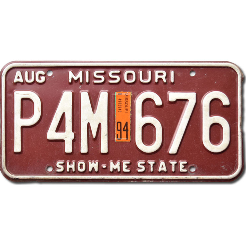 Americká ŠPZ Missouri 1994 Show Me P4M 676