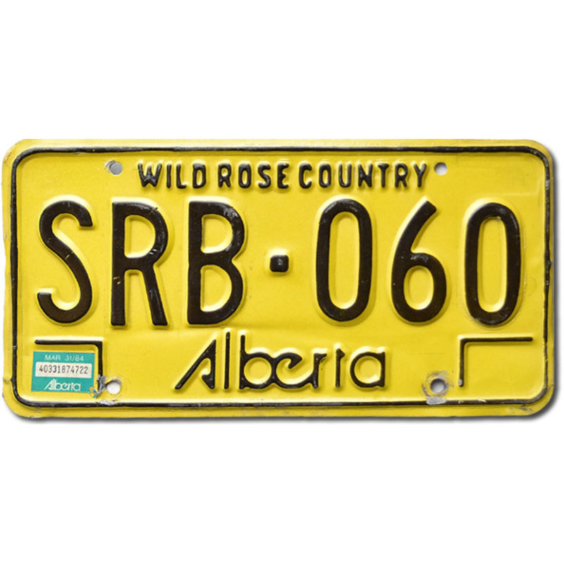Kanadská ŠPZ Alberta Wild Rose SRB-060