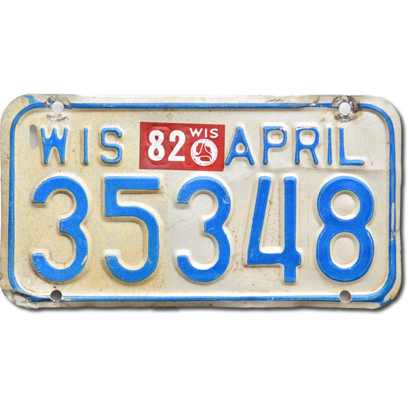 Moto americká ŠPZ Wisconsin 35348