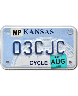 Moto americká ŠPZ Kansas 03CJC