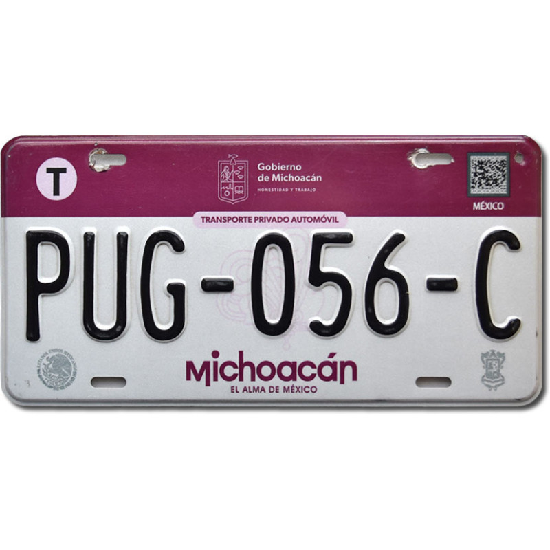 Mexická ŠPZ Michoacán PUG-056-C