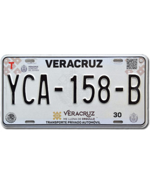 Mexická ŠPZ Veracruz YCA-158-B