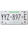 Mexická ŠPZ Yucatán YYZ-897-E