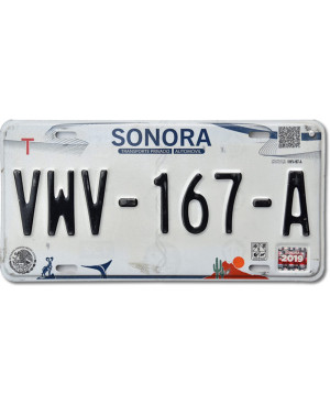 Mexická ŠPZ Sonora VWV-167-A