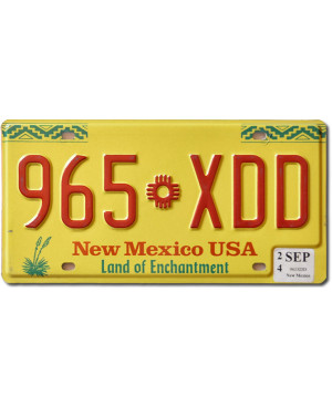 Americká ŠPZ New Mexico Enchantment 965 XDD