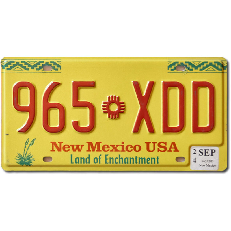 Americká ŠPZ New Mexico Enchantment 965 XDD
