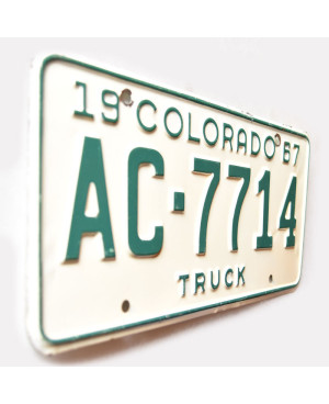 Americká ŠPZ Colorado 1967 Truck AC-7714