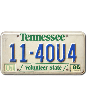 Americká ŠPZ Tennessee Volunteer State