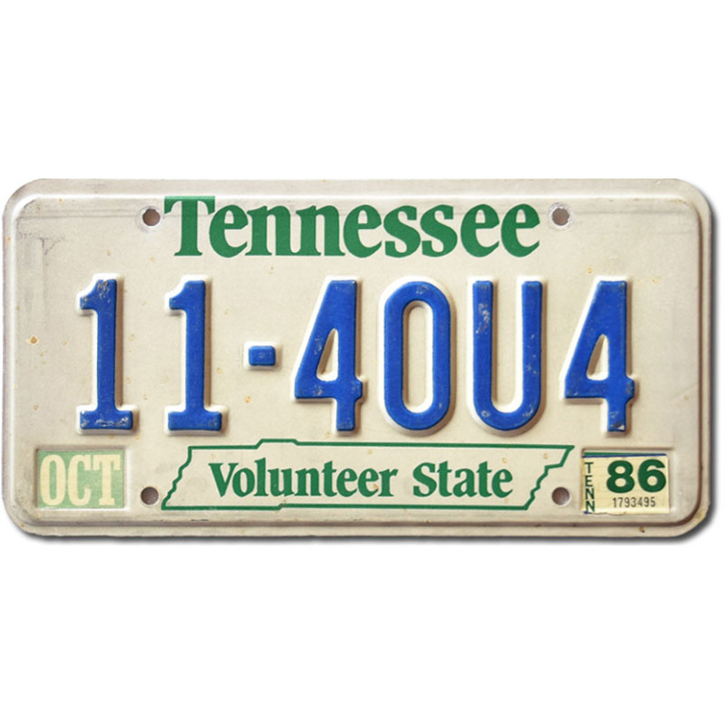 Americká ŠPZ Tennessee Volunteer State