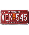 Americká ŠPZ Missouri 1997 Red VEK 545