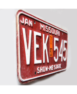 Americká ŠPZ Missouri 1997 Red VEK 545