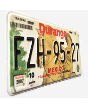 Mexická ŠPZ Durango 2007 FZH-95-27