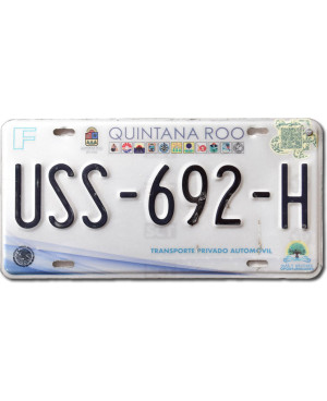 Mexická ŠPZ Quintana Roo 2020 USS-692-H