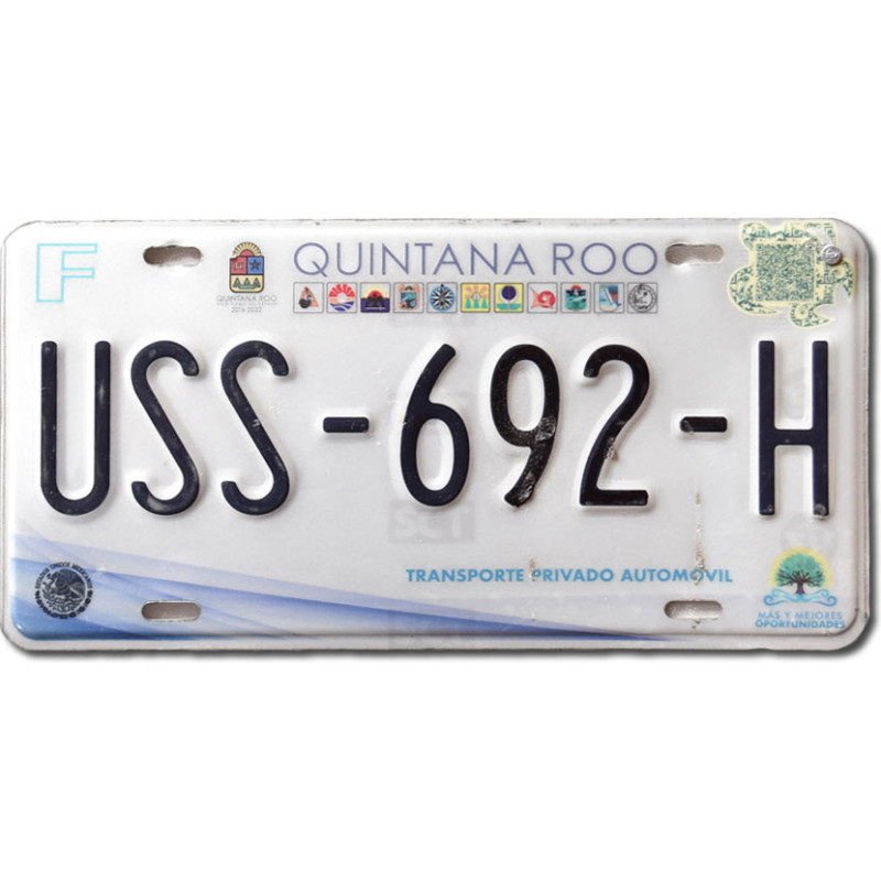 Mexická ŠPZ Quintana Roo 2020 USS-692-H