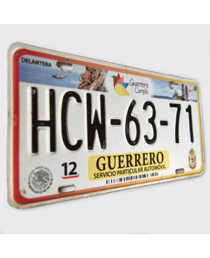 Mexická ŠPZ Guerrero 2016 HCW-63-71