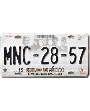 Mexická ŠPZ Estado de Mexico MNC-28-57