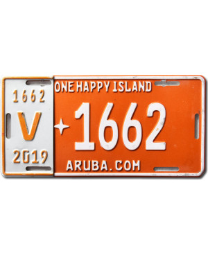 ŠPZ Aruba 2019 One Happy Island V1662