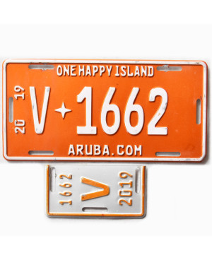 ŠPZ Aruba 2019 One Happy Island V1662