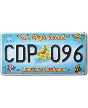 ŠPZ U.S. Virgin Island Carribean CDP-096
