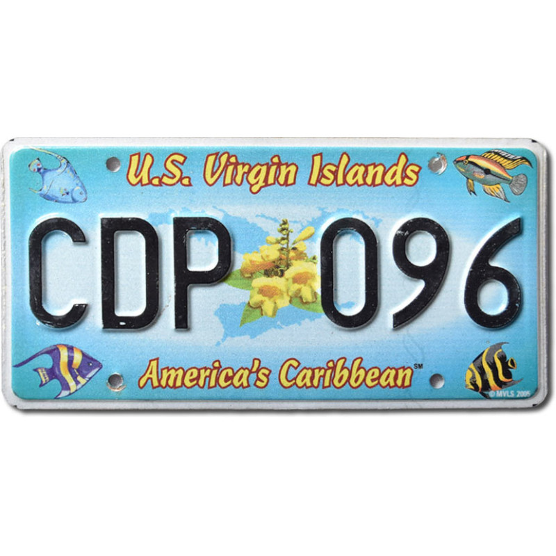 ŠPZ U.S. Virgin Island Carribean CDP-096
