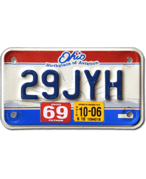 Moto americká ŠPZ Ohio 29JYH