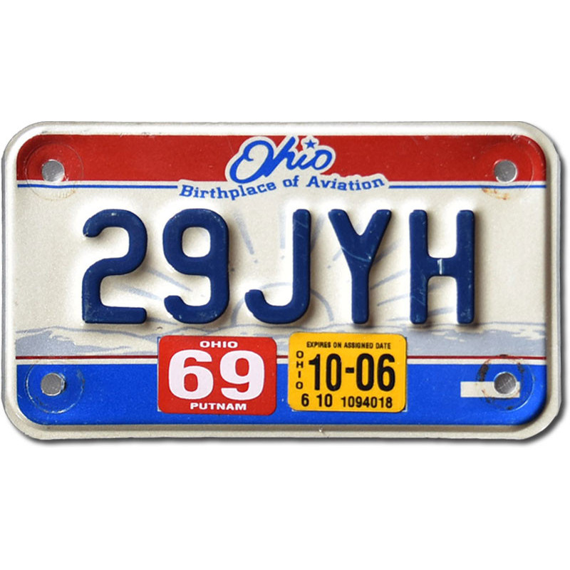 Moto americká ŠPZ Ohio 29JYH