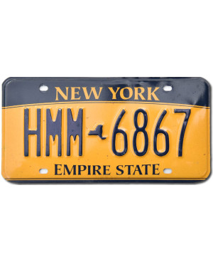 Americká ŠPZ New York Empire State HMM 6867