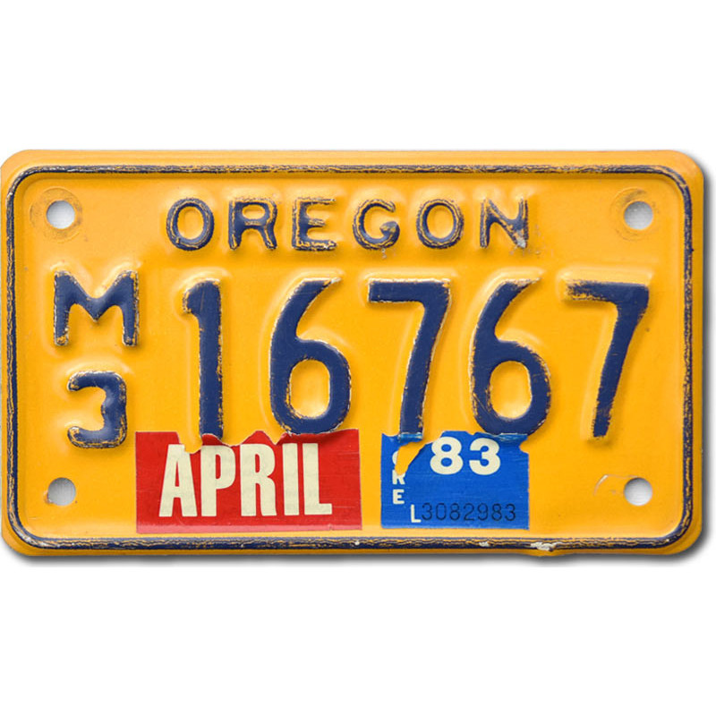Moto americká ŠPZ Oregon M3 16767