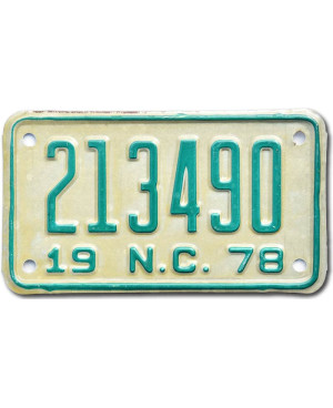 Moto americká ŠPZ North Carolina 213490