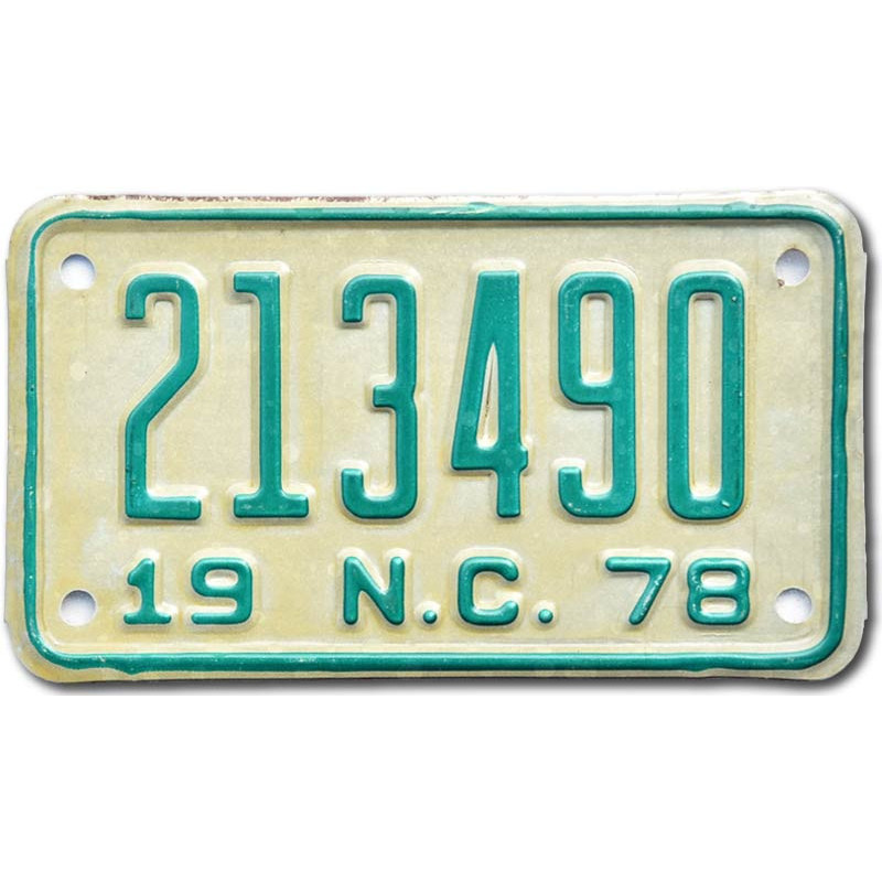 Moto americká ŠPZ North Carolina 213490