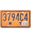 Moto americká ŠPZ New York Yellow 3794C4