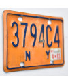 Moto americká ŠPZ New York Yellow 3794C4