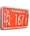 Moto americká ŠPZ Kansas 1971 AN 167