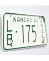 Moto americká ŠPZ Kansas 1963 LB 175