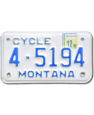 Moto americká ŠPZ Montana 4-5194