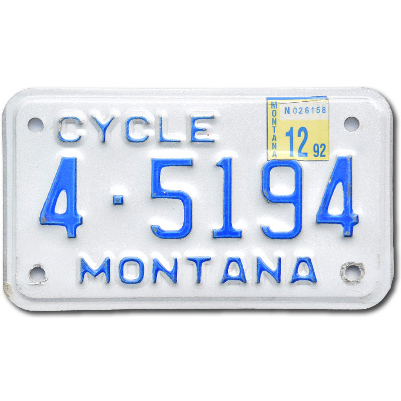 Moto americká ŠPZ Montana 4-5194