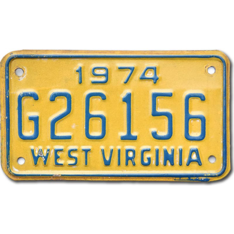 Moto americká ŠPZ West Virginia G26156