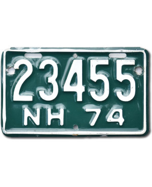 Moto americká ŠPZ New Hampshire 23455