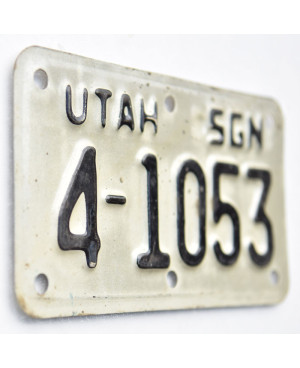 Moto americká ŠPZ Utah 4-1053