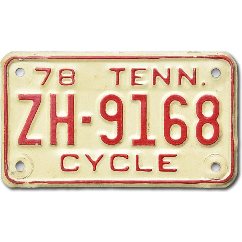 Moto americká ŠPZ Tennessee ZH-9168