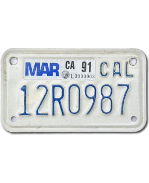 Moto americká ŠPZ California 12R0987