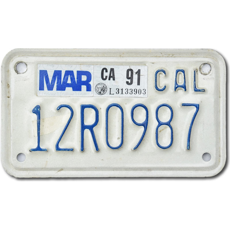 Moto americká ŠPZ California 12R0987
