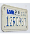 Moto americká ŠPZ California 12R0987
