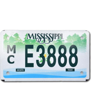 Moto americká ŠPZ Mississippi MC E3888