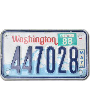 Moto americká ŠPZ Washington 447028