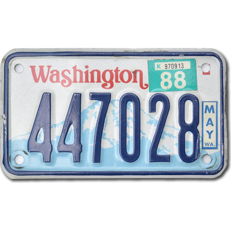 Moto americká ŠPZ Washington 447028