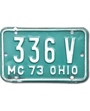 Moto americká ŠPZ Ohio 336V
