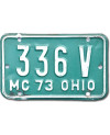 Moto americká ŠPZ Ohio 336V